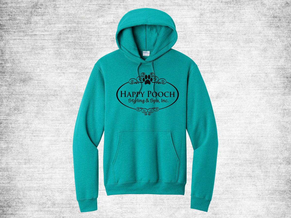 Happy Pooch Logo Hoodie - Bright Aqua