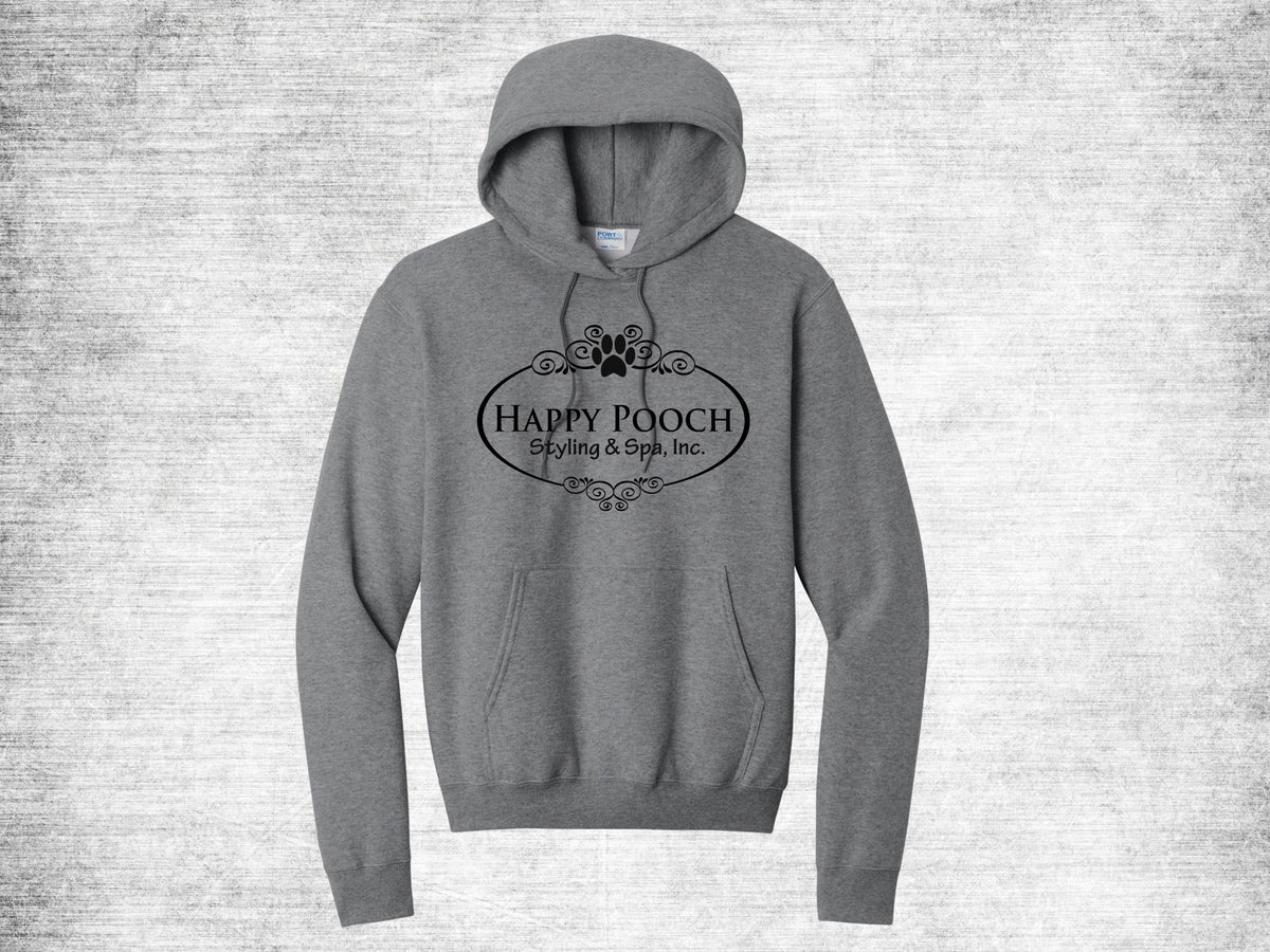 Happy Pooch Logo Hoodie - Graphite Heather