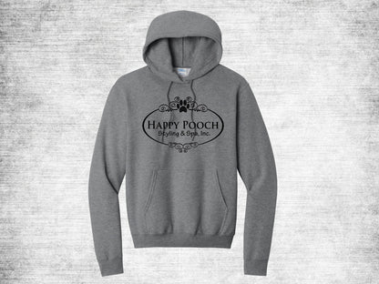Happy Pooch Logo Hoodie - Graphite Heather