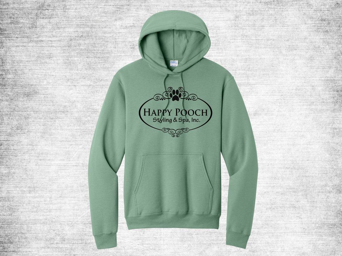 Happy Pooch Logo Hoodie - Laurel Green